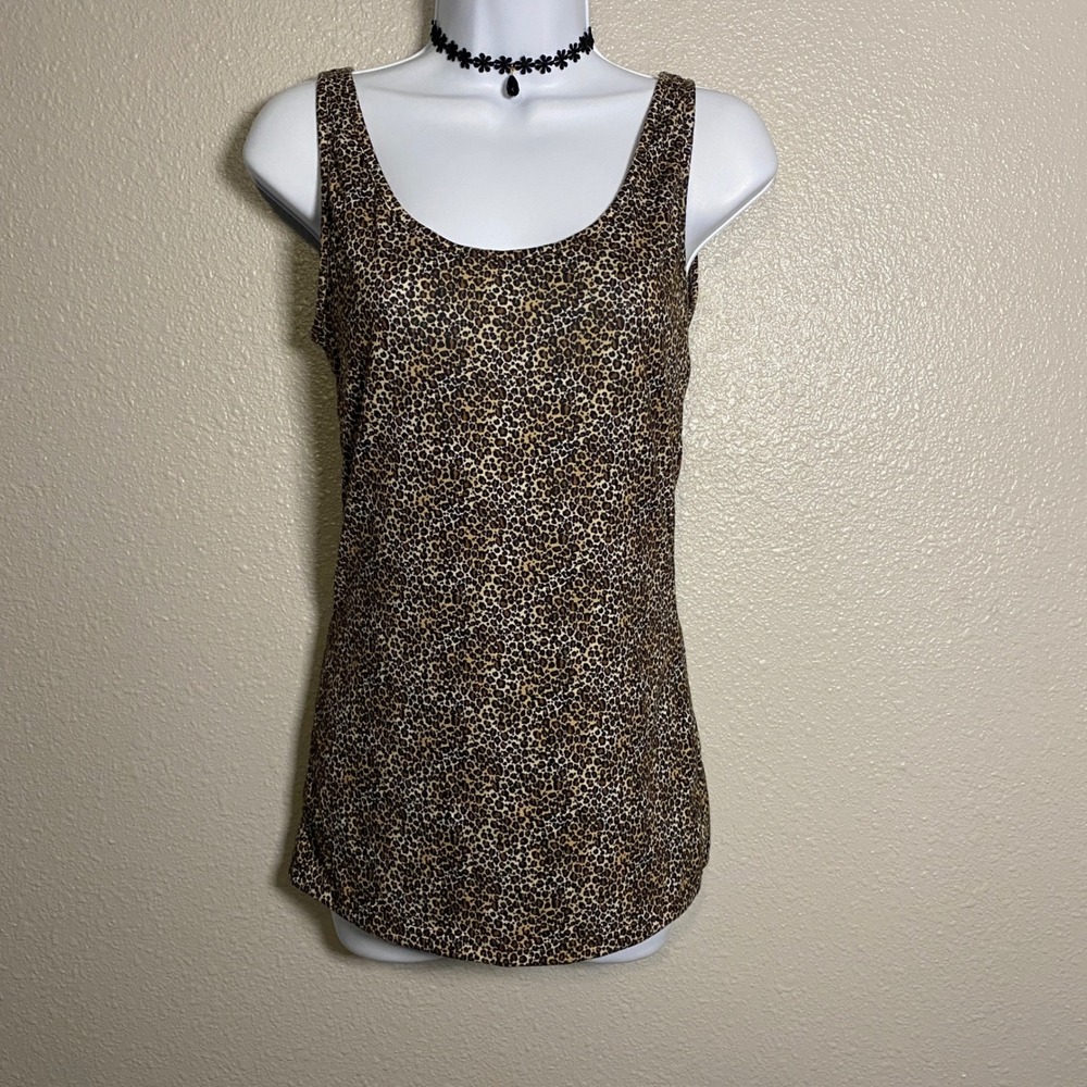 Y2K Cheetah Print Tank Medium 2000s Bratz Summer Casual Versatile Funky Boho